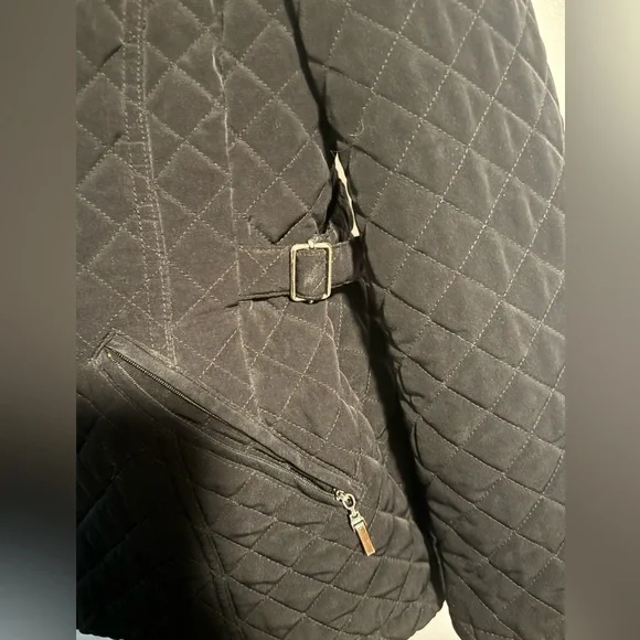 Black Quilted Women's Jacket - Picture 4 of 6